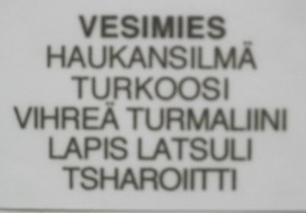 Taulu VESIMIES, AQUARIUS onnenkivet K