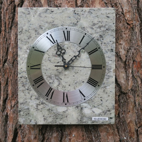 Seinäkello marmori 25x30cm harmaankirjava 337-1