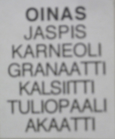 Taulu OINAS ARIES onnenkivet G