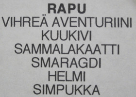 Taulu RAPU CANCER onnenkivet B 