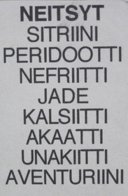 Taulu NEITSYT VIRGO onnenkivet K