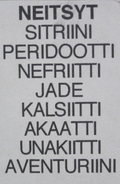 Taulu NEITSYT VIRGO onnenkivet L