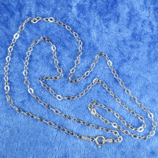 Hopeaketju ankkuriketju 55cm 2.5mm