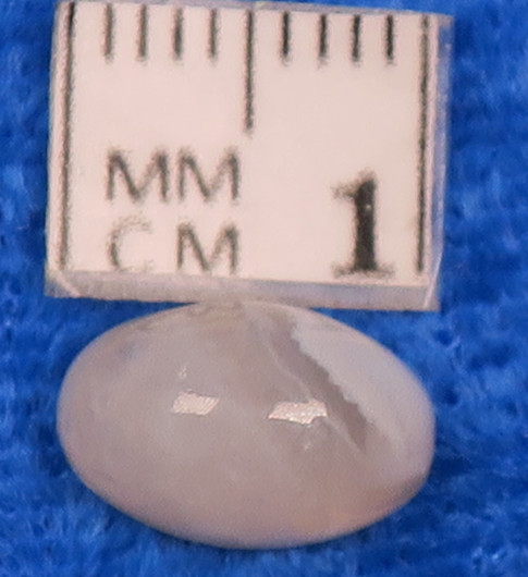 Kapussi kalsedoni vaaleansininen ovaali 7x11mm