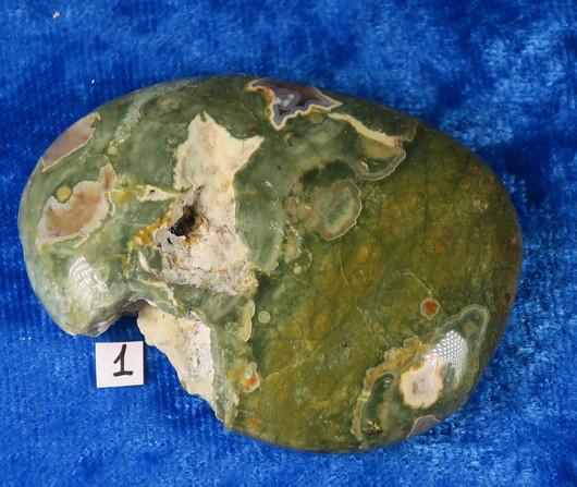  Ryoliitti, Rhyolite taskukivi koko L nro1-5