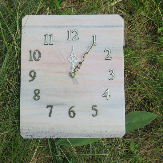 Seinäkello marmori 25x30cm pastellisävyt 337-4 