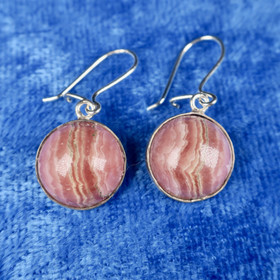 Hopeakorvakorut rodokrosiitti 12mm 