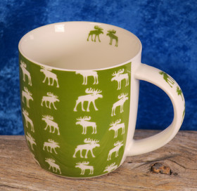 Muki hirvi valkovihreä, korkeus 9cm