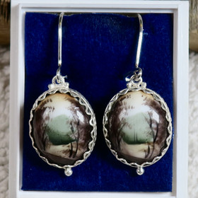 Korvakorut filigraani emalikoru maisema CL4