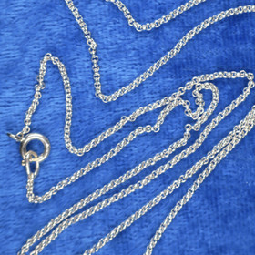 Hopeaketju papuketju 60cm 1.5mm