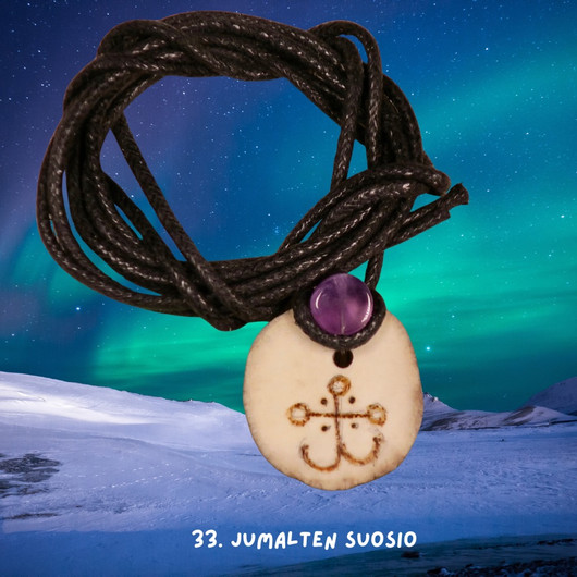 Riipus poronsarvi ja ametisti JUMALTEN SUOSIO 33