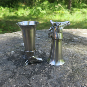 Hevonen kääntöpikarit 2kpl ruostumaton teräs