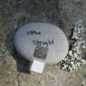 Shamaanikivi VOIMA-Strenght 50x65x15mm 95g kvartsiitti taskukivi nro7