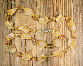 Helmet sitriini 55cm raakoja ja rumpuhiottuja, SIRPA1 uniikki!