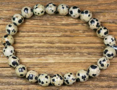 Rannekoru dalmatianjaspis 8mm