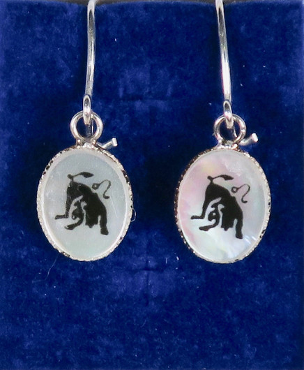 Korvakorut LEIJONA LEO simpukka ja 925-hopea