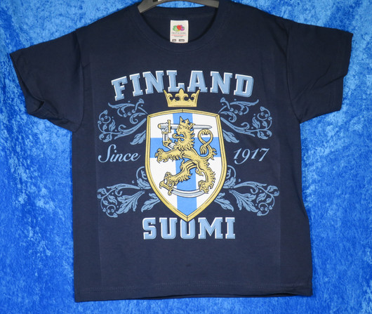 T-paita Suomen leijona vaakunassa 1917 Suomi Finland. Valitse koko