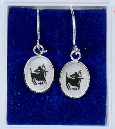 Korvakorut JOUSIMIES  SAGITTARIUS simpukka ja 925-hopea