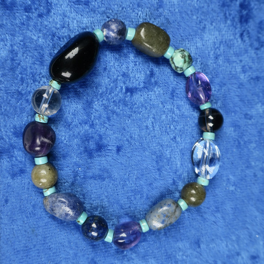 Rannekoru JOUSIMIES - SAGITTARIUS jousimiehen onnenkivikoru 17cm  nro2