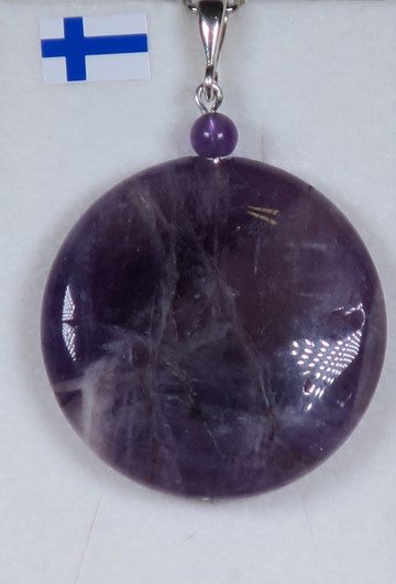 Riipus ametisti tumma kiekko 30mm 