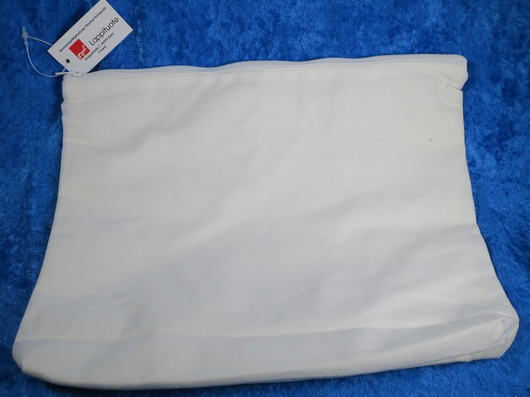 Pussukka PORO vetoketju, iso vuorillinen kangaspussi