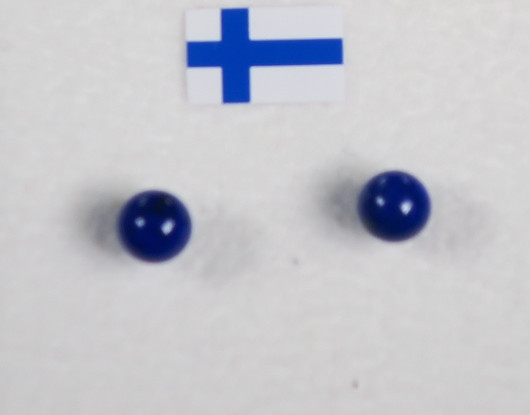 Nappikorvakorut Lapis latsuli 5mm tummansininen AA-laatu