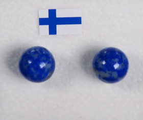 Nappikorvakorut Lapis latsuli tummansininen 8mm