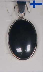 Hopeariipus hematiitti ovaali 20x30mm kokonaispituus 42mm