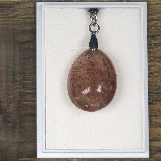 Riipus rutiilikvartsi pisara, punaruskea 28A