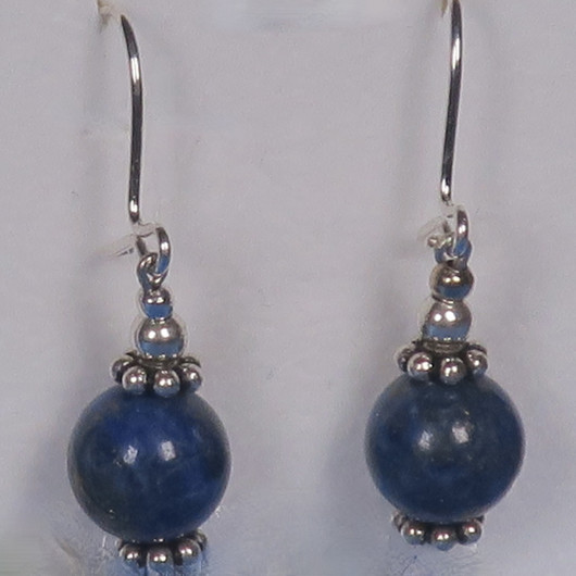 Korvakorut lapis latsuli 8mm 8HK2