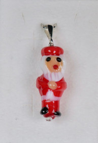 Riipus joulupukki lasia