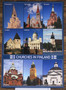 Postikortti Suomen kirkkoja- Churches in Finland