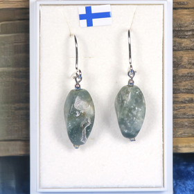 Korvakorut valtamerijaspis vihreä kierrehelmi nro OCE9