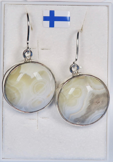 Hopeakorvakorut valtamerijaspis 18mm