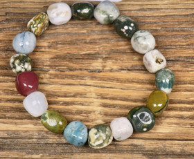 Rannekoru valtamerijaspis n.16cm, silikoninauhassa. Aava4