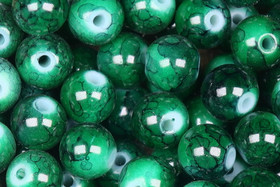 Vihreä synteettinen 8mm irtohelmi