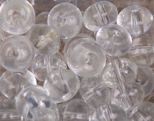 Lasihelmi väritön 8x6mm irtohelmi