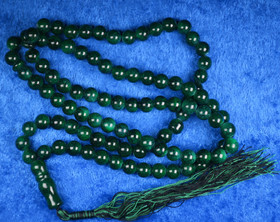 Malahelmet rukousnauha, vihreät 80cm, 8mm, tupsu