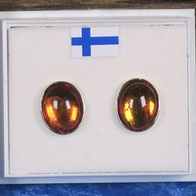 Nappikorvakorut meripihka 8x10mm 