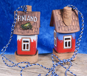 Kilikello Finland keramiikkatalo punainen