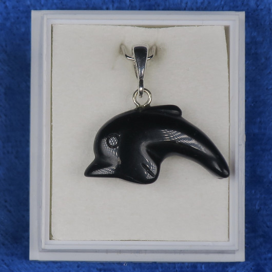 Riipus onyksi musta delfiini