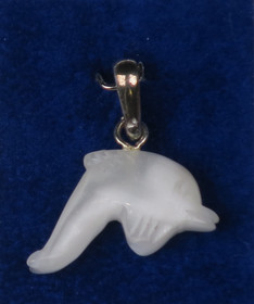 Riipus delfiini, valkoinen kissansilmä kuitulasi