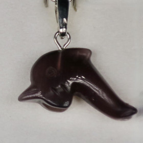 Riipus delfiini, tumma violetti kissansilmä kuitulasi