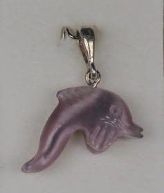 Riipus delfiini, vaalea violetti kissansilmä kuitulasi