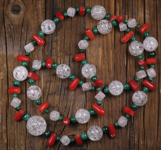 Helmet vuorikide jää-ice malakiitti koralli 65cm . Joulu3