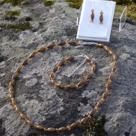 Rannekoru limoniitti ja sitriini 17-22cm LISSU