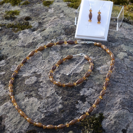 Rannekoru limoniitti ja sitriini 17-22cm LISSU