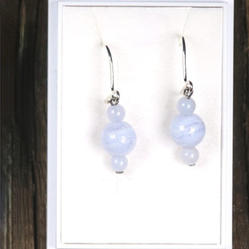 Korvakorut kalsedoni pitsiakaatti 484, KAISA