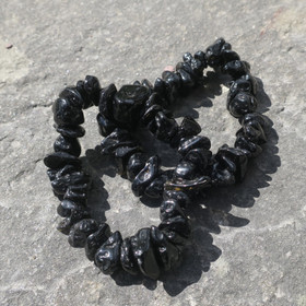 Rannekoru tektiitti musta sipsi 10-15mm