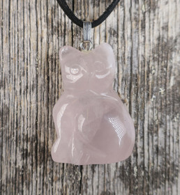 Riipus KISSA 30mm ruusukvartsi